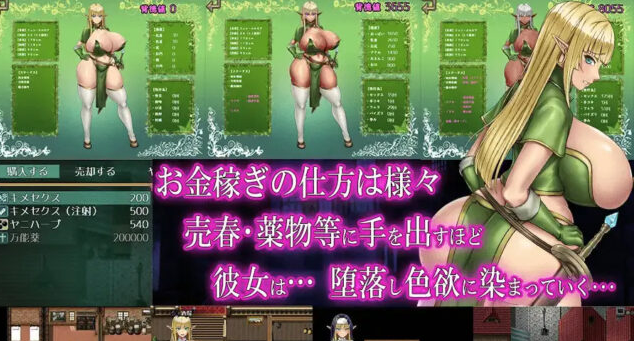 【日系RPG/汉化】堕ちなどしないっ!世俗知らずのエルフ剣士 我不会堕落的~世界姓的金灵剑客[PC+安卓1.18G]